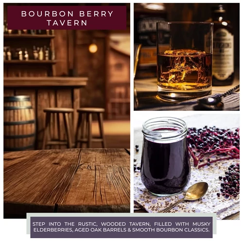 Cheerful Candle® Bourbon Berry Tavern nagy üveggyertya 680 g