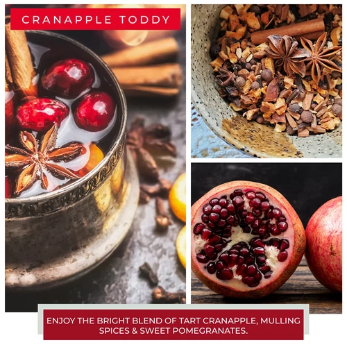 Cheerful Candle® Cranapple Toddy nagy üveggyertya 680 g