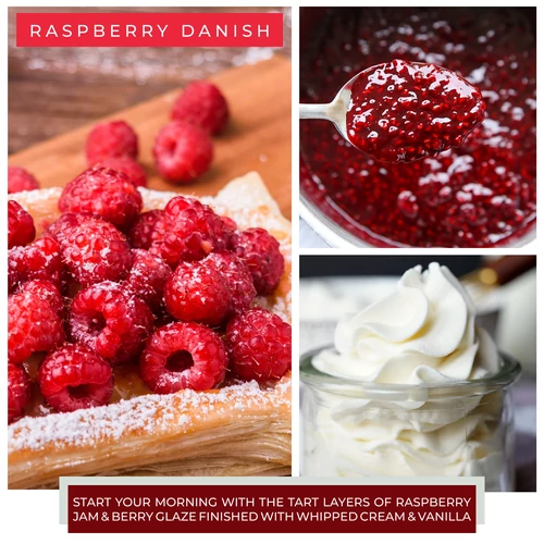 Cheerful Candle® Raspberry Danish nagy üveggyertya 680 g