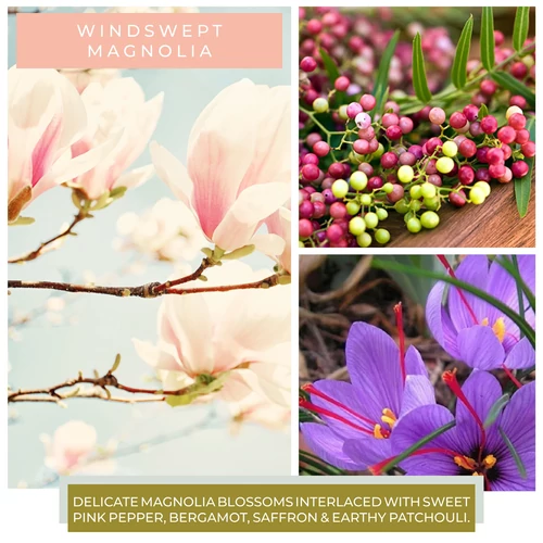 Cheerful Candle® Windswept Magnolia nagy üveggyertya 680 g