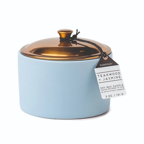 Paddywax™ Teakwood & Jasmine Hygge kis kerámia gyertya
