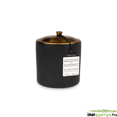 Bergamot & Mahogony Hygge nagy kerámia gyertya