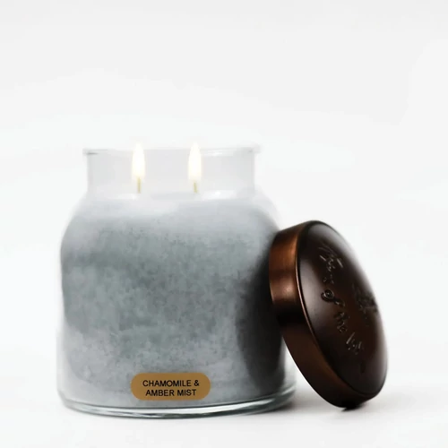 Keepers of the Light® Chamomile & Amber Mist nagy üveggyertya 964 g