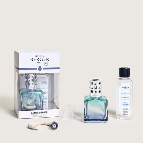 Maison Berger Paris® Ice Cube Turquoise-Blue – Ocean Breeze katalitikus lámpa szett