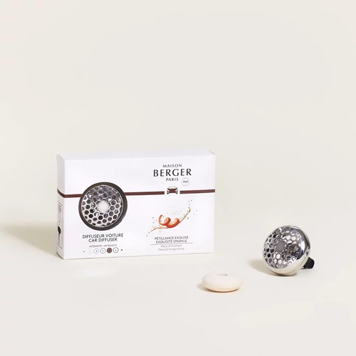 Maison Berger Paris® Chrome Metal Exquisite Sparkle autós illatdiffúzor szett