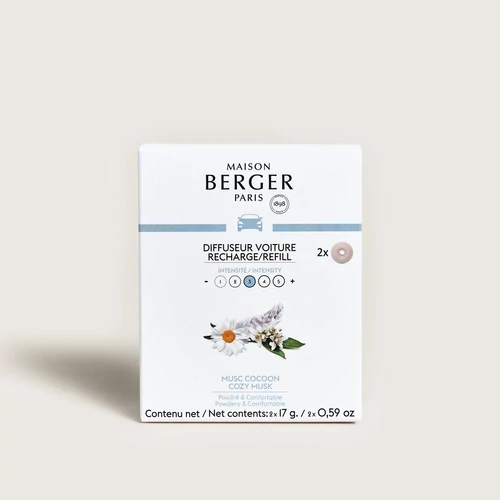 Maison Berger Paris® Cozy Musk autós illatdiffúzor utántöltő Maison Berger Paris® Cozy Musk autós illatdiffúzor utántöltő