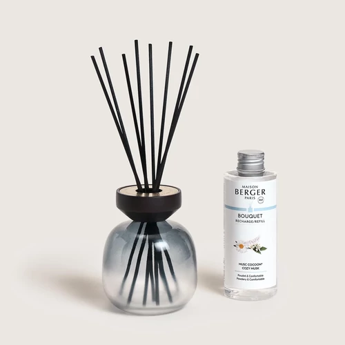 Maison Berger Paris Frosted Black Wood - Cozy Musk 180 ml diffúzor