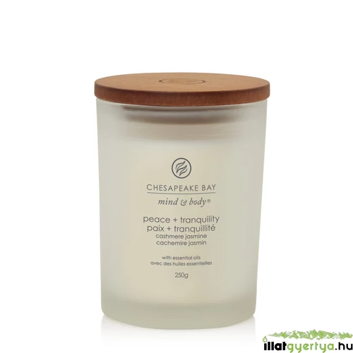 Chesapeake Bay Candle® peace + tranquility (cashmere jasmine) közepes üveggyertya