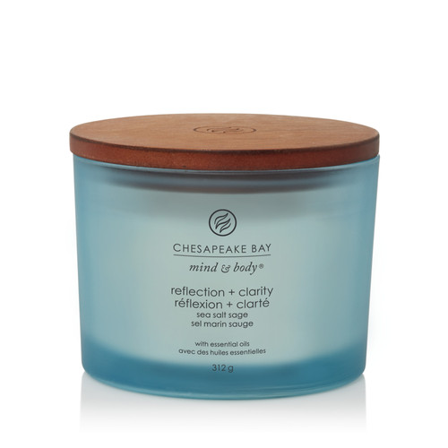 Chesapeake Bay Candle® reflection + clarity (sea salt sage) három kanócos üveggyertya 312 g