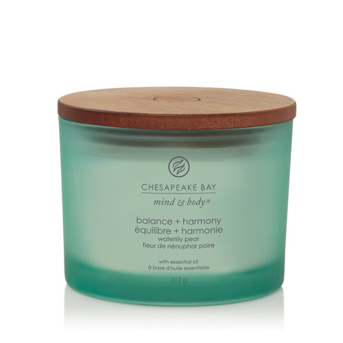 Chesapeake Bay Candle® balance + harmony (waterlily pear) három kanócos üveggyertya 312 g