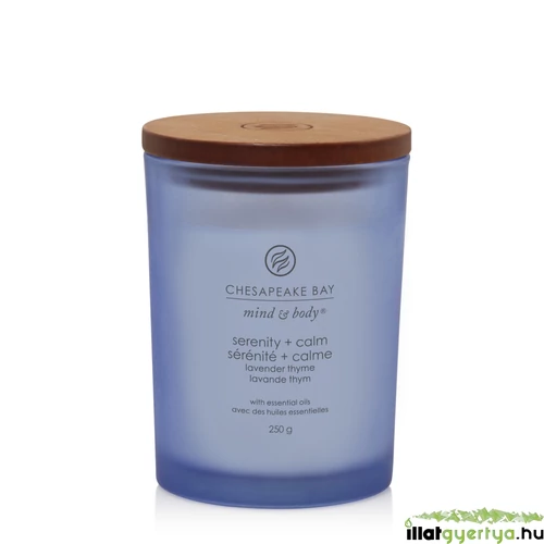 Chesapeake Bay Candle® serenity + calm (lavender thyme) közepes üveggyertya