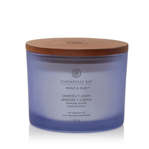 Chesapeake Bay Candle® serenity + calm (lavender thyme) három kanócos üveggyertya 312 g