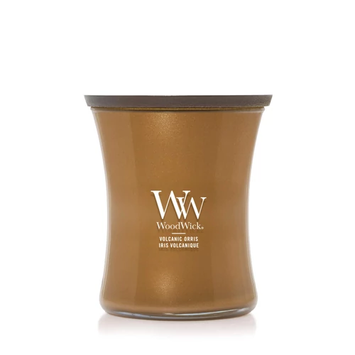WoodWick® Volcanic Orris közepes üveggyertya 275 g