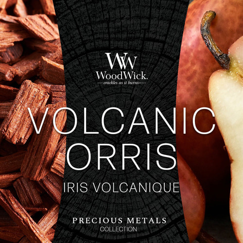 WoodWick® Volcanic Orris közepes üveggyertya 275 g WoodWick® Volcanic Orris közepes üveggyertya 275 g