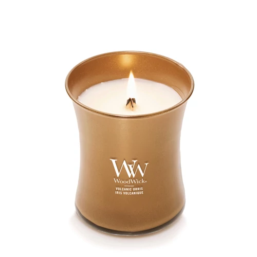 WoodWick® Volcanic Orris közepes üveggyertya 275 g