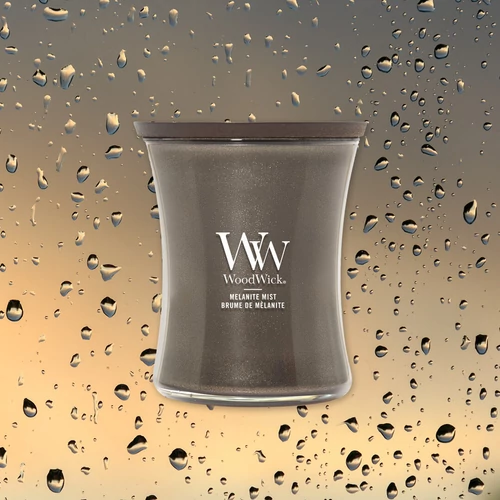 WoodWick® Melanite Mist közepes üveggyertya 275 g