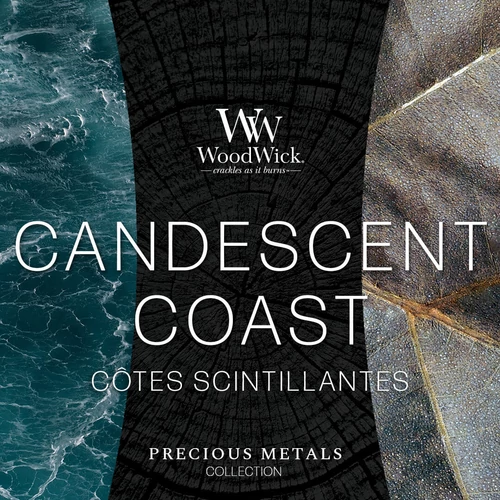 WoodWick® Candescent Coast közepes üveggyertya 275 g