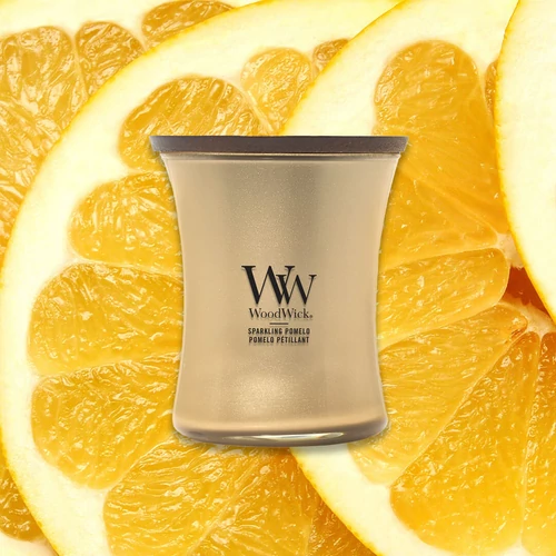 WoodWick® Sparkling Pomelo közepes üveggyertya 275 g