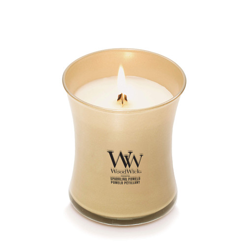WoodWick® Sparkling Pomelo közepes üveggyertya 275 g WoodWick® Sparkling Pomelo közepes üveggyertya 275 g