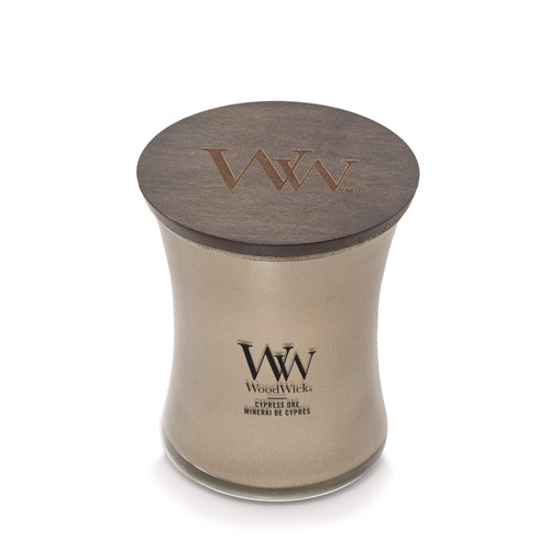 WoodWick® Cypress Ore közepes üveggyertya 275 g