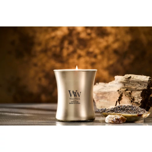 WoodWick® Cypress Ore közepes üveggyertya 275 g