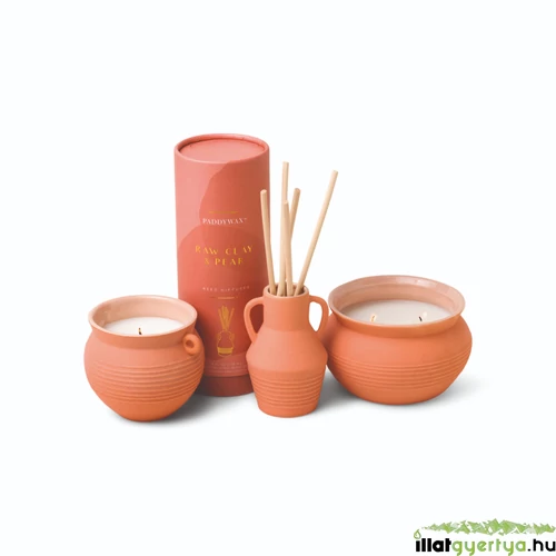 Raw Clay & Pear Santorini kis kerámia gyertya 240 g