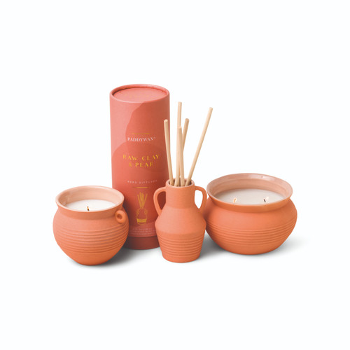 Paddywax™ Raw Clay & Pear Santorini kis kerámia gyertya 240 g Paddywax™ Raw Clay & Pear Santorini kis kerámia gyertya 240 g