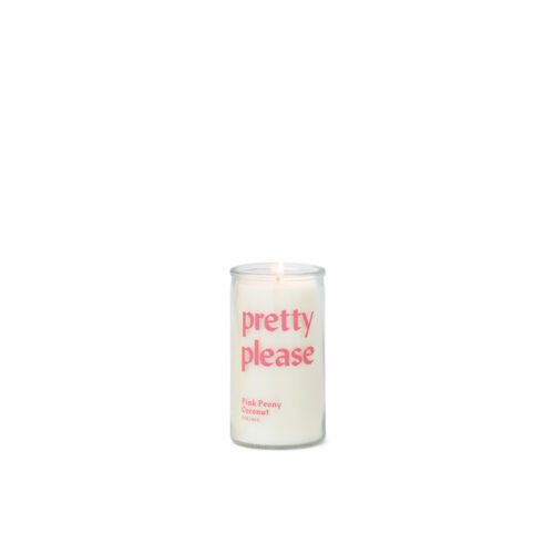 Pink Peony Coconut Spark "Pretty Please" kis üveggyertya