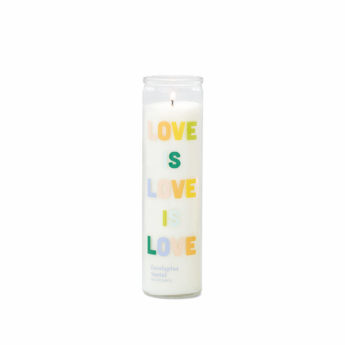 Paddywax™ Eucalyptus Santal Spark "Rainbow" nagy üveggyertya 300 g