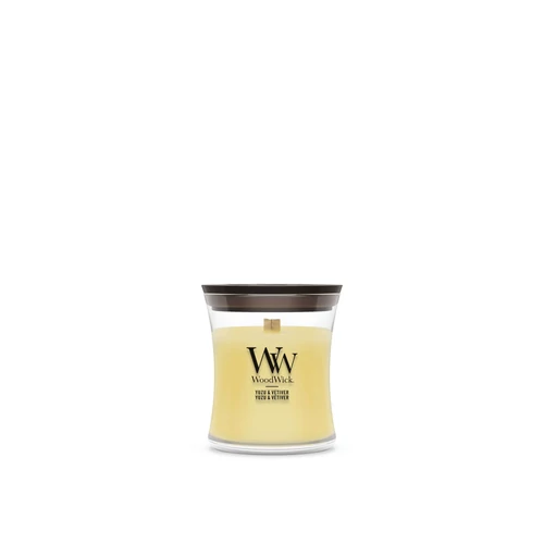 WoodWick® Yuzu & Vetiver kis üveggyertya 85 g