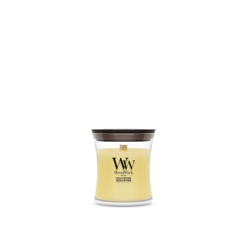 WoodWick® Yuzu & Vetiver kis üveggyertya 85 g