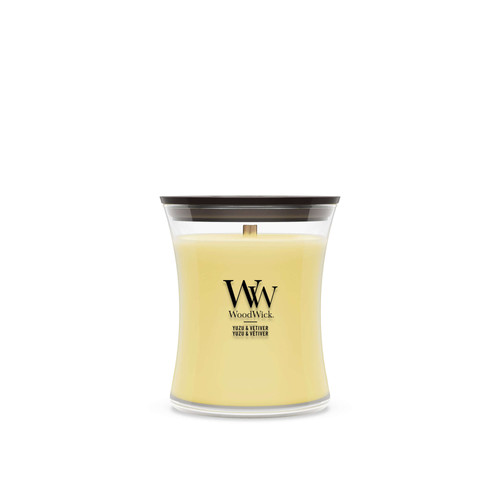 WoodWick® Yuzu & Vetiver közepes üveggyertya 275 g