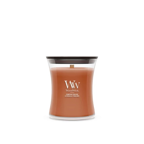 WoodWick® Pumpkin Praline közepes üveggyertya 275 g