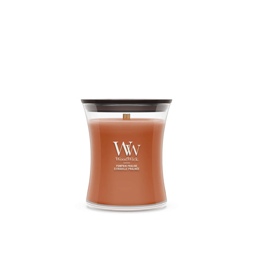 WoodWick® Pumpkin Praline közepes üveggyertya 275 g