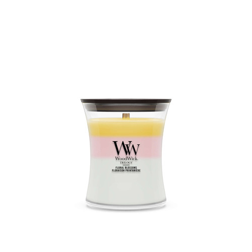 WoodWick® Floral Blossoms Trilogy közepes üveggyertya 275 g