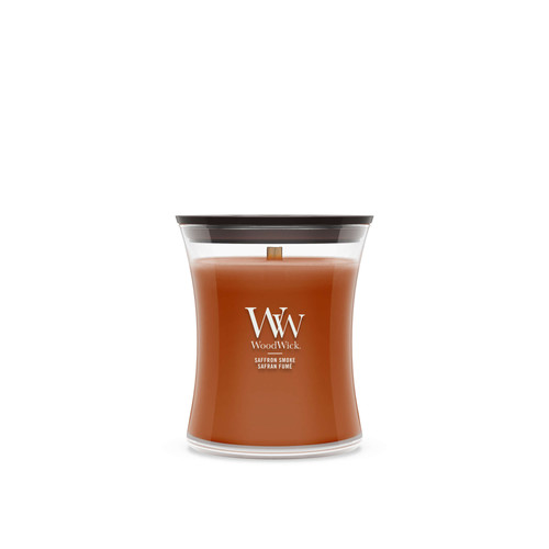 WoodWick® Saffron Smoke közepes üveggyertya 275 g