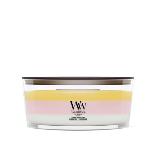 WoodWick Floral Blossoms Trilogy hajógyertya 453 g