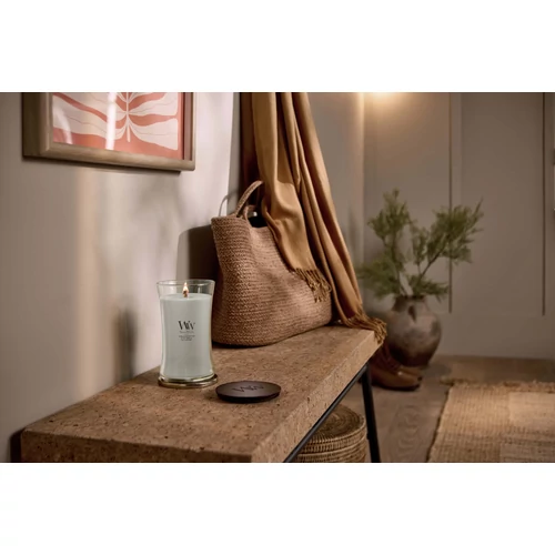 WoodWick® Tonka & Almond Milk nagy üveggyertya 609 g