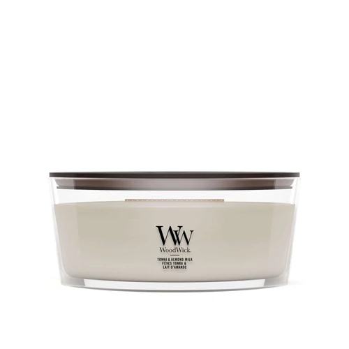 WoodWick® Tonka &amp; Almond Mlik hajógyertya 453 g