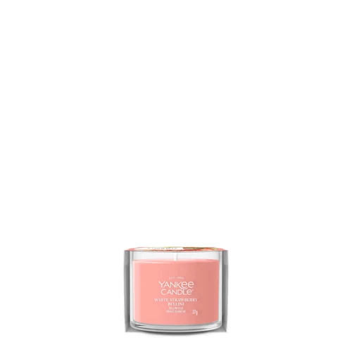 Yankee Candle White Strawberry Bellini Signature üveges mintagyertya 37 g