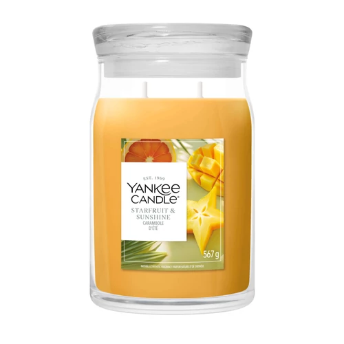 Yankee Candle® Starfruit & Sunshine Signature nagy üveggyertya 567 g