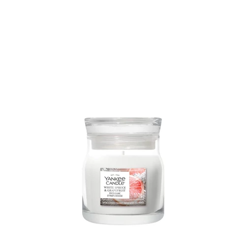 Yankee Candle® White Spruce &amp; Grapefruit Signature kis üveggyertya 110 g