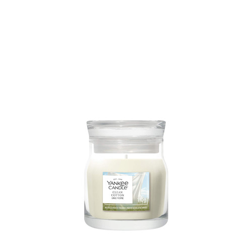 Yankee Candle® Clean Cotton Signature kis üveggyertya 110 g