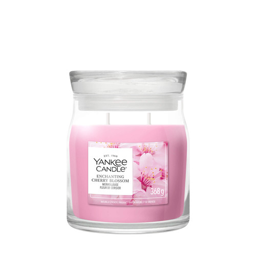 Yankee Candle® Enchanting Cherry Blossoms Signature közepes üveggyertya 368 g