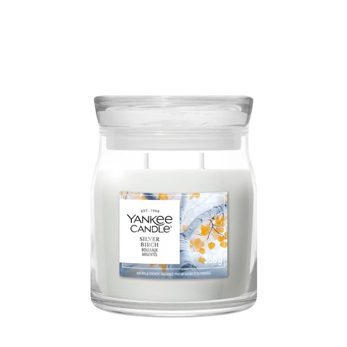 Yankee Candle® Silver Birch Signature közepes üveggyertya 368 g