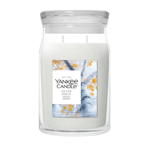 Yankee Candle® Silver Birch Signature nagy üveggyertya 567 g