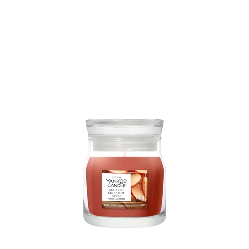 Yankee Candle® Sugared Cinnamon Apple Signature kis üveggyertya 110 g
