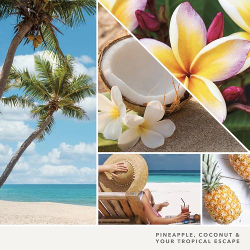 Coconut Beach Signature nagy üveggyertya