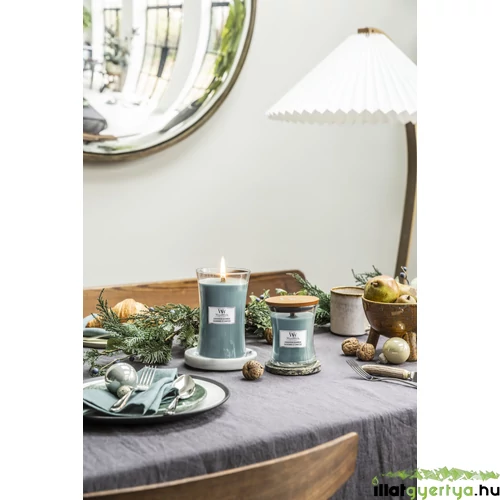 Evergreen Cashmere közepes üveggyertya 275 g