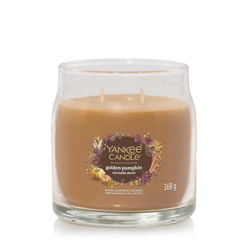 Yankee Candle® Golden Pumpkin Signature közepes üveggyertya 368 g Yankee Candle® Golden Pumpkin Signature közepes üveggyertya 368 g